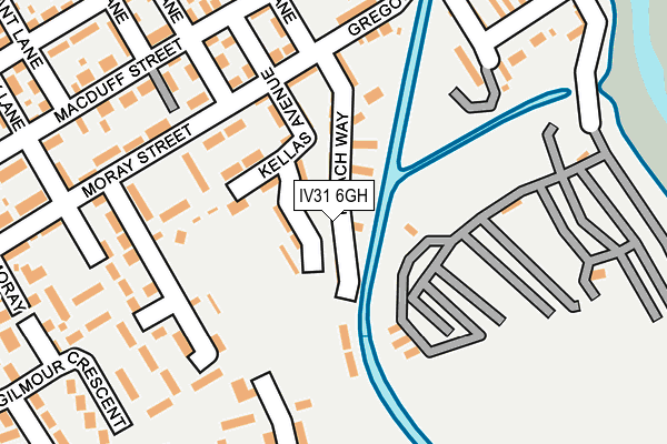 IV31 6GH map - OS OpenMap – Local (Ordnance Survey)