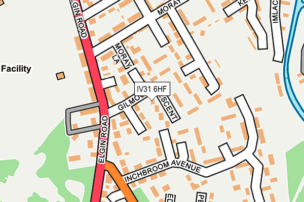 IV31 6HF map - OS OpenMap – Local (Ordnance Survey)