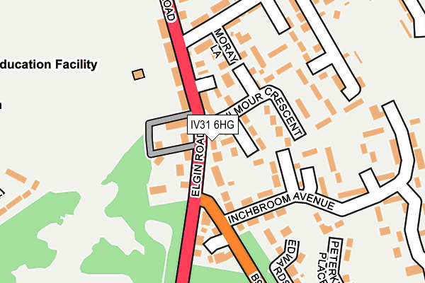 IV31 6HG map - OS OpenMap – Local (Ordnance Survey)