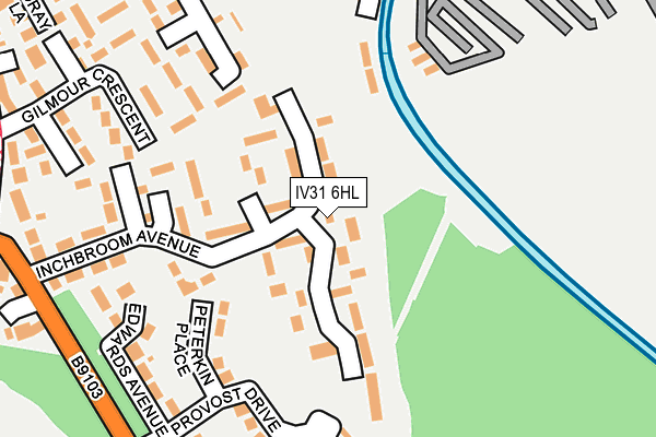 IV31 6HL map - OS OpenMap – Local (Ordnance Survey)