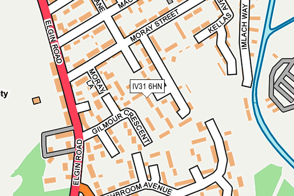 IV31 6HN map - OS OpenMap – Local (Ordnance Survey)