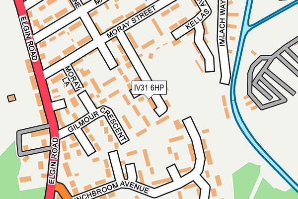 IV31 6HP map - OS OpenMap – Local (Ordnance Survey)