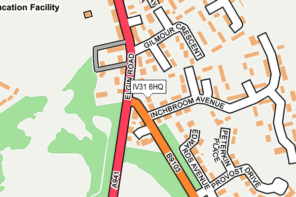 IV31 6HQ map - OS OpenMap – Local (Ordnance Survey)