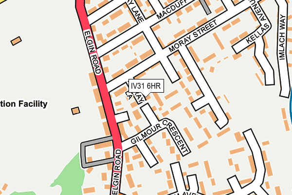 IV31 6HR map - OS OpenMap – Local (Ordnance Survey)