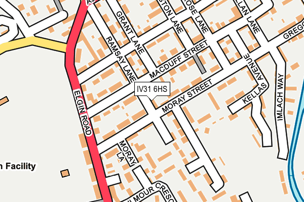 IV31 6HS map - OS OpenMap – Local (Ordnance Survey)