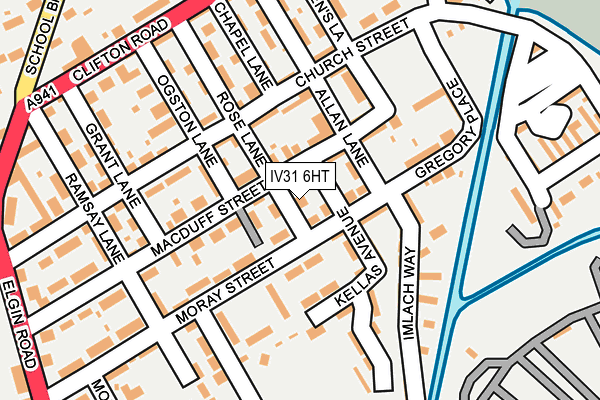 IV31 6HT map - OS OpenMap – Local (Ordnance Survey)