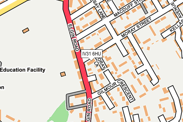 IV31 6HU map - OS OpenMap – Local (Ordnance Survey)