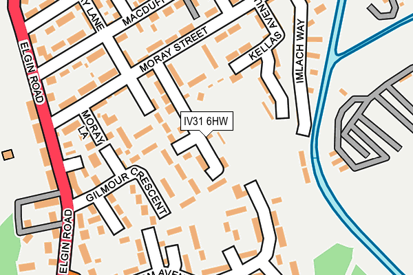 IV31 6HW map - OS OpenMap – Local (Ordnance Survey)