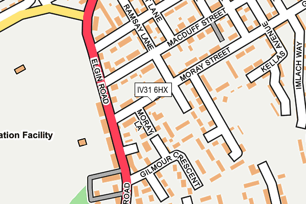 IV31 6HX map - OS OpenMap – Local (Ordnance Survey)