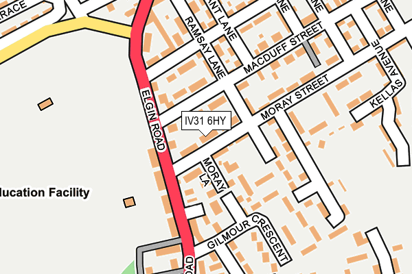 IV31 6HY map - OS OpenMap – Local (Ordnance Survey)
