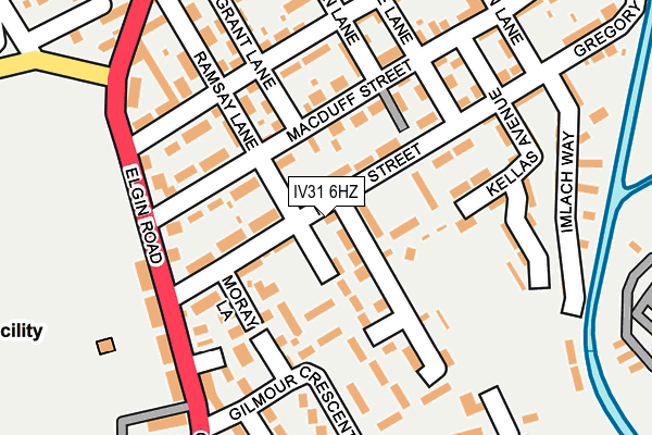 IV31 6HZ map - OS OpenMap – Local (Ordnance Survey)