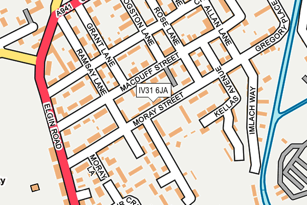 IV31 6JA map - OS OpenMap – Local (Ordnance Survey)