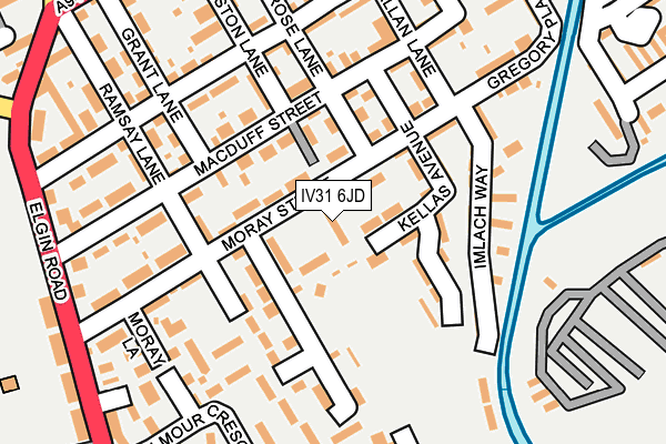IV31 6JD map - OS OpenMap – Local (Ordnance Survey)
