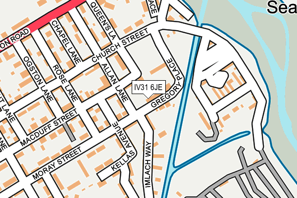 IV31 6JE map - OS OpenMap – Local (Ordnance Survey)