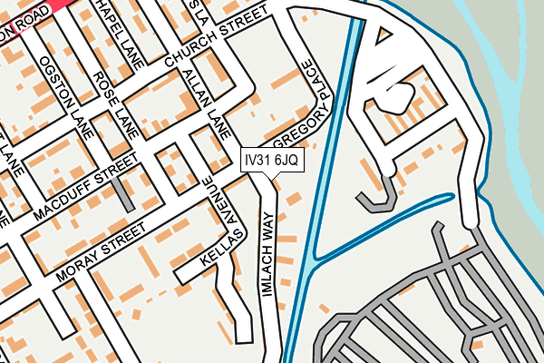 IV31 6JQ map - OS OpenMap – Local (Ordnance Survey)