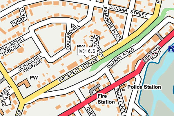 IV31 6JS map - OS OpenMap – Local (Ordnance Survey)