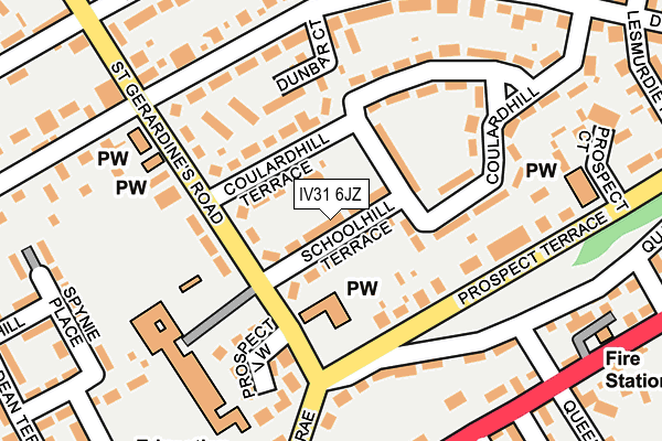IV31 6JZ map - OS OpenMap – Local (Ordnance Survey)