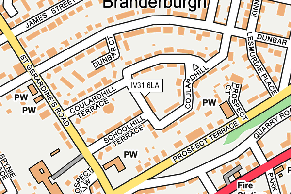 IV31 6LA map - OS OpenMap – Local (Ordnance Survey)