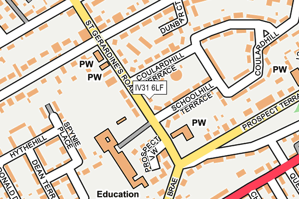 IV31 6LF map - OS OpenMap – Local (Ordnance Survey)