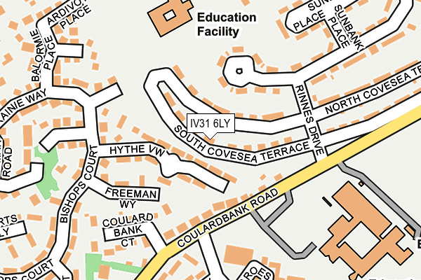 IV31 6LY map - OS OpenMap – Local (Ordnance Survey)