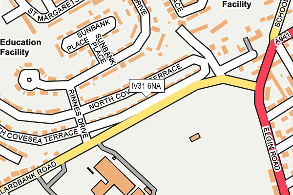 IV31 6NA map - OS OpenMap – Local (Ordnance Survey)