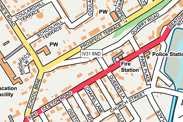 IV31 6ND map - OS OpenMap – Local (Ordnance Survey)