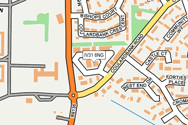 IV31 6NG map - OS OpenMap – Local (Ordnance Survey)