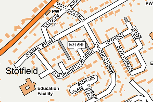 IV31 6NH map - OS OpenMap – Local (Ordnance Survey)