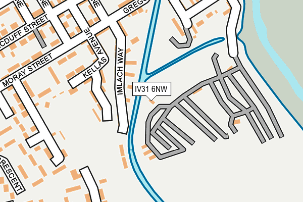 IV31 6NW map - OS OpenMap – Local (Ordnance Survey)