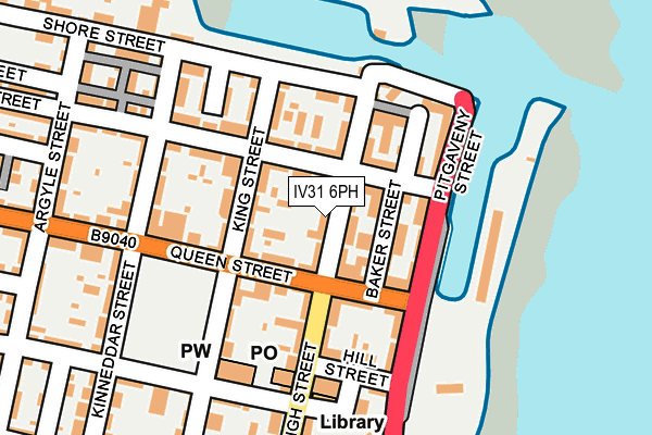 IV31 6PH map - OS OpenMap – Local (Ordnance Survey)