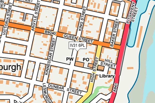 IV31 6PL map - OS OpenMap – Local (Ordnance Survey)