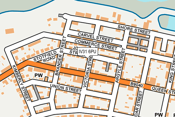 IV31 6PU map - OS OpenMap – Local (Ordnance Survey)