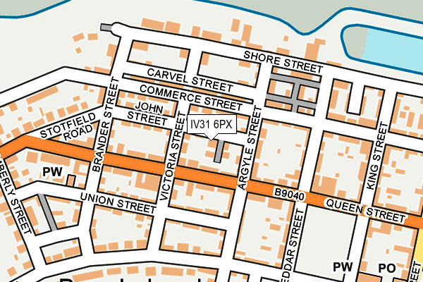 IV31 6PX map - OS OpenMap – Local (Ordnance Survey)