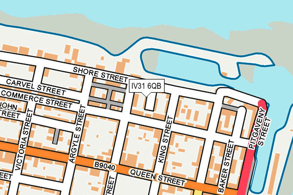 IV31 6QB map - OS OpenMap – Local (Ordnance Survey)