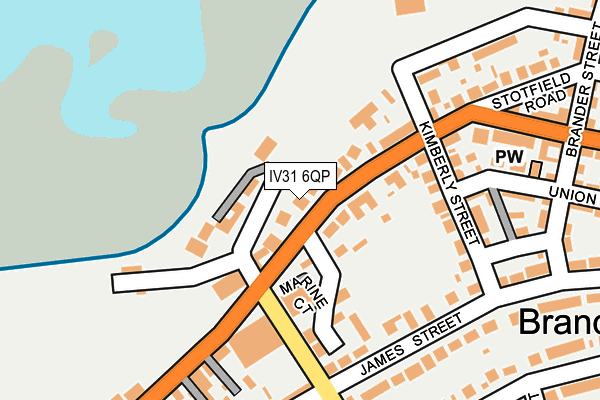 IV31 6QP map - OS OpenMap – Local (Ordnance Survey)