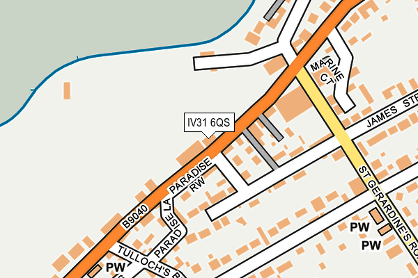 IV31 6QS map - OS OpenMap – Local (Ordnance Survey)