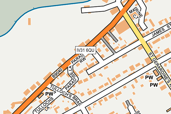 IV31 6QU map - OS OpenMap – Local (Ordnance Survey)