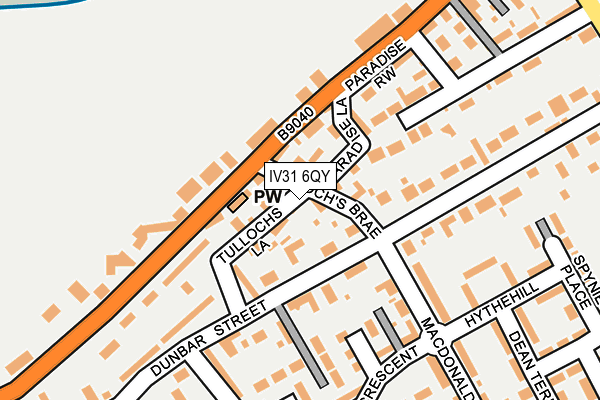 IV31 6QY map - OS OpenMap – Local (Ordnance Survey)