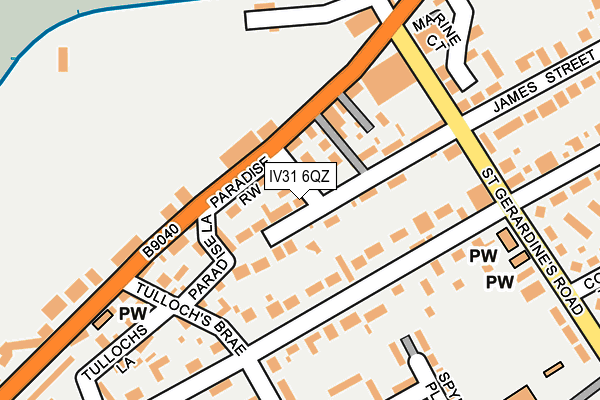 IV31 6QZ map - OS OpenMap – Local (Ordnance Survey)