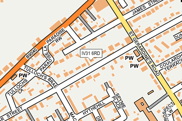 IV31 6RD map - OS OpenMap – Local (Ordnance Survey)
