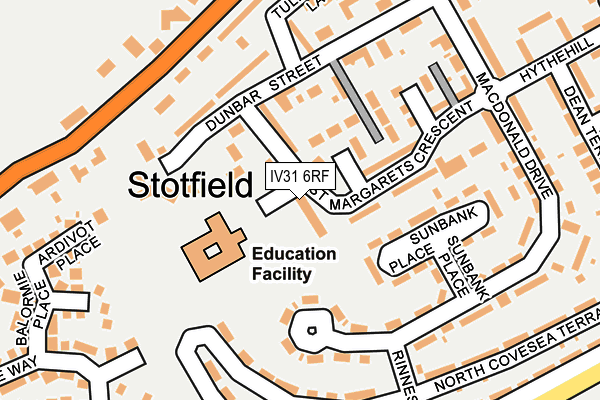 IV31 6RF map - OS OpenMap – Local (Ordnance Survey)