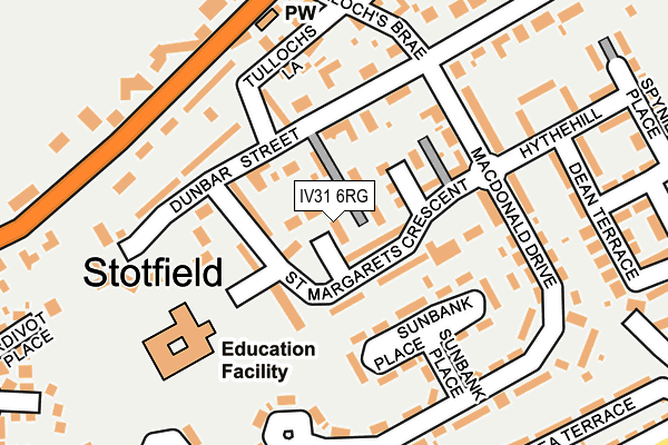 IV31 6RG map - OS OpenMap – Local (Ordnance Survey)