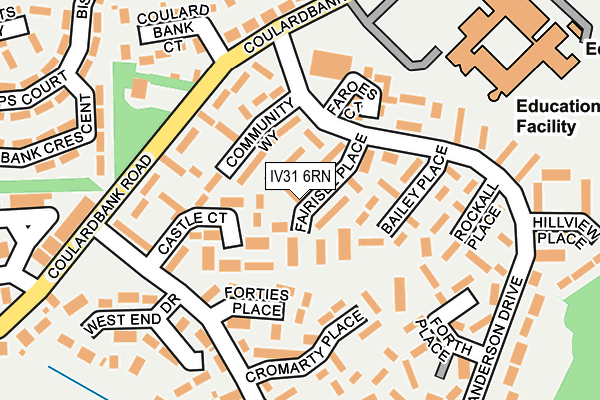 IV31 6RN map - OS OpenMap – Local (Ordnance Survey)