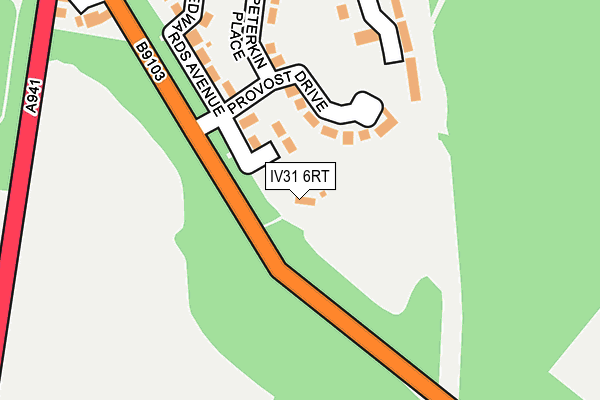 IV31 6RT map - OS OpenMap – Local (Ordnance Survey)
