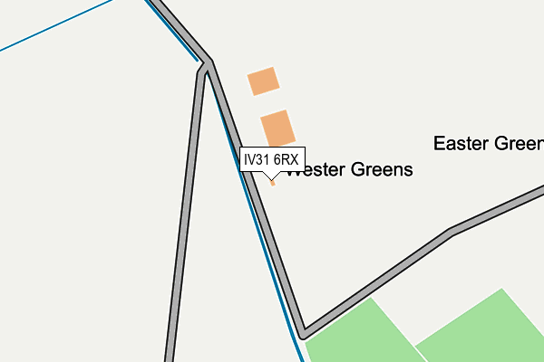 IV31 6RX map - OS OpenMap – Local (Ordnance Survey)