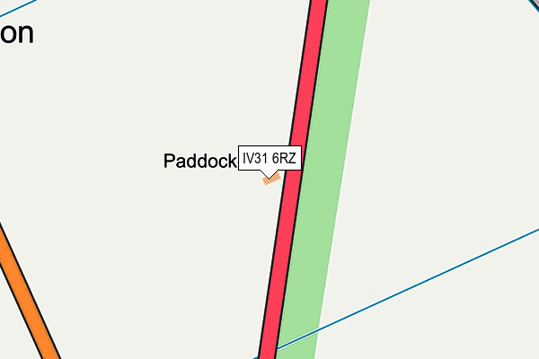 IV31 6RZ map - OS OpenMap – Local (Ordnance Survey)