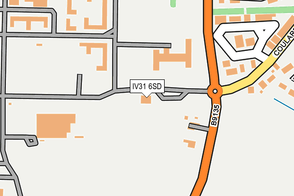 IV31 6SD map - OS OpenMap – Local (Ordnance Survey)