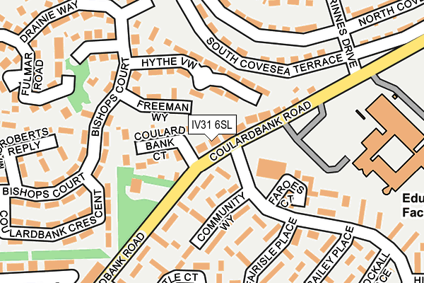 IV31 6SL map - OS OpenMap – Local (Ordnance Survey)