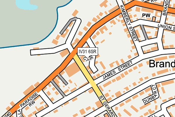 IV31 6SR map - OS OpenMap – Local (Ordnance Survey)