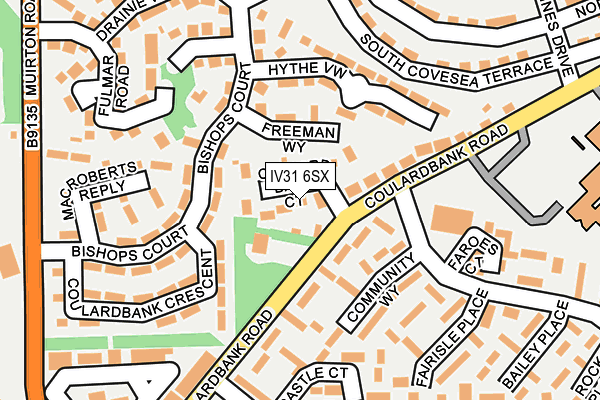 IV31 6SX map - OS OpenMap – Local (Ordnance Survey)